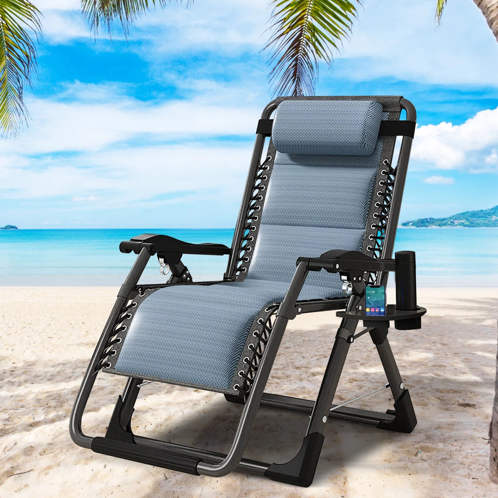 Zero Gravity Folding Recliner Chair with Cup Holder O97287