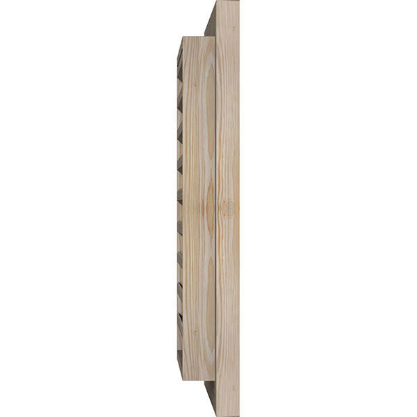 18-in x 16-in Unfinished Smooth Pine Gable Vent J1477