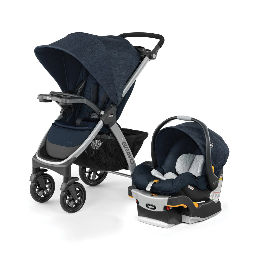 Black Stroller with Infant Car Seat C747