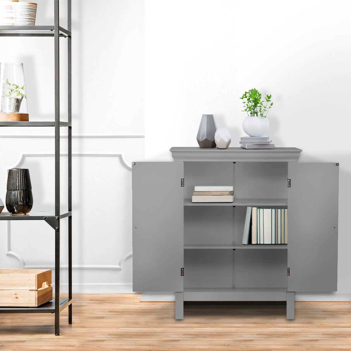 Wooden Bathroom Floor Cabinet T8941