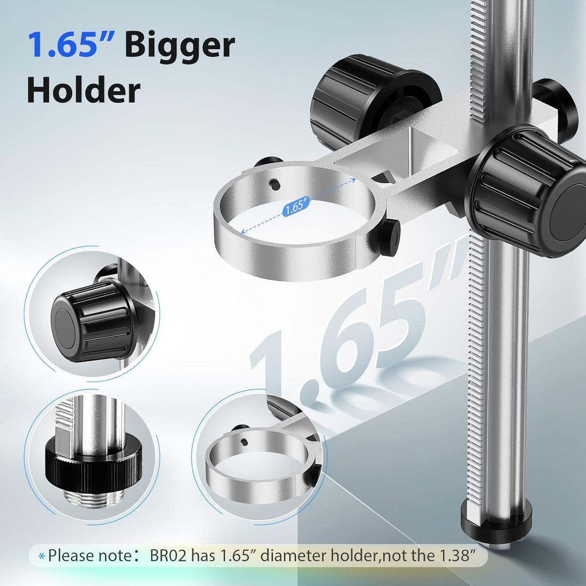 Adjustable Aluminium Alloy Digital Microscope Stand Pack of 2 M765674