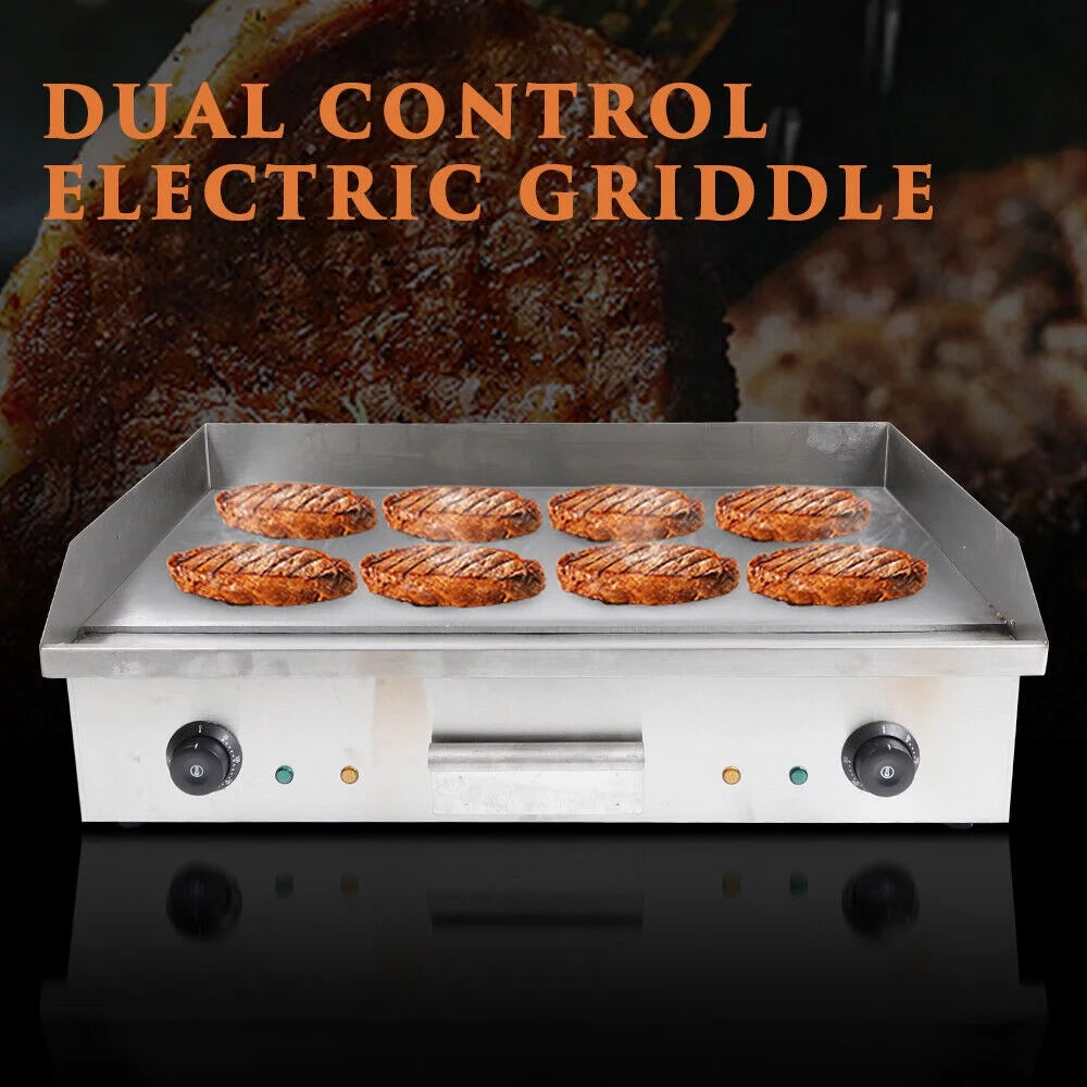 29inch Electric Countertop Griddle Stainless Steel 4400W X81686