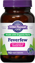 Organic Feverfew Herbal Supplement 90 Count L819