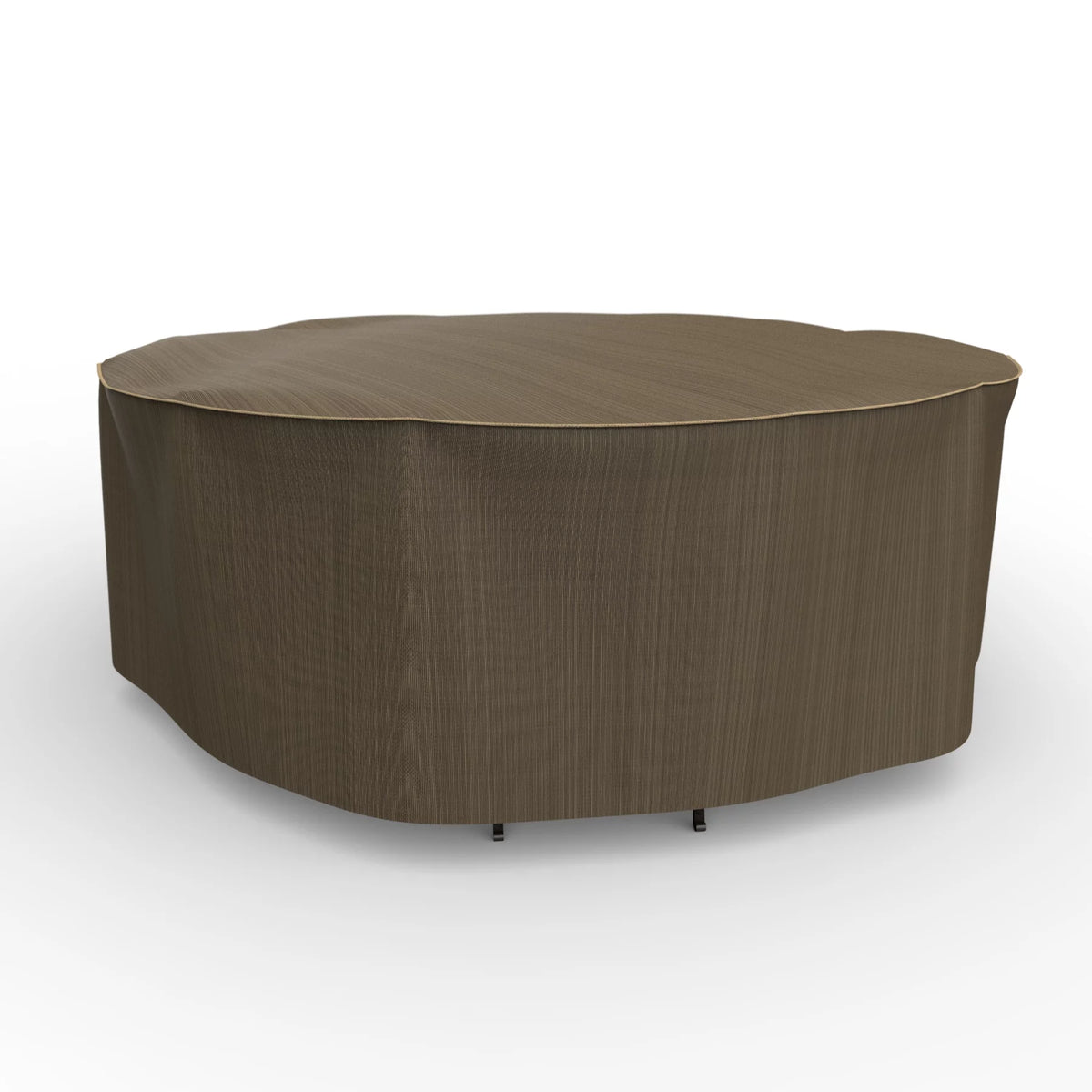 Black and Tan Patio Round Table/Chairs Cover Y87189