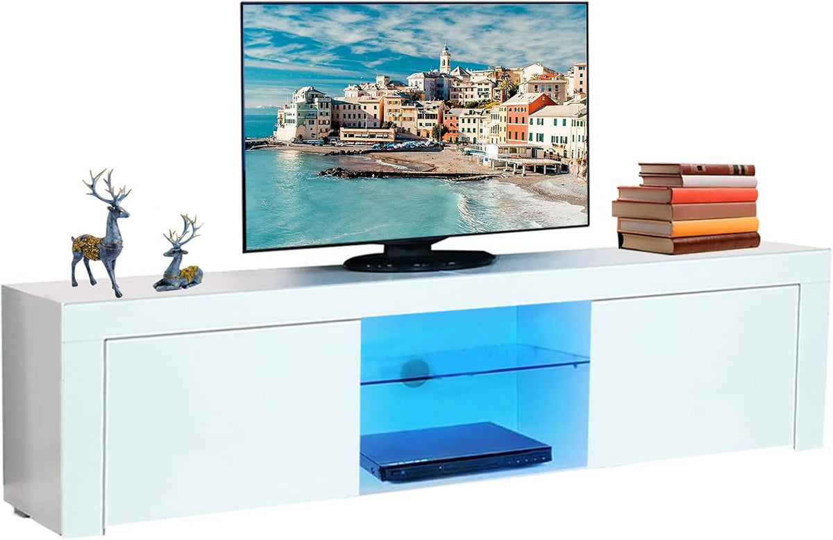 High Glossy TV Stand with LED Light for up to 70 Inches K1103