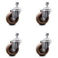 Glass Filled Nylon Swivel Caster Set of 4 Q669