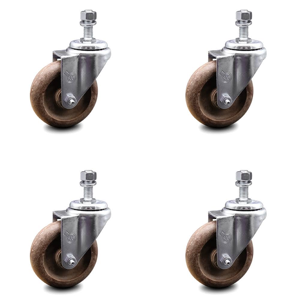 Glass Filled Nylon Swivel Caster Set of 4 Q669