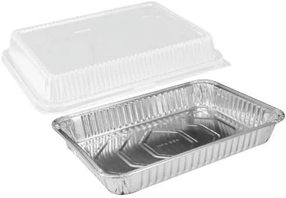 9x13 Aluminum Disposable Pans with Dome Lids Set of 40 P292