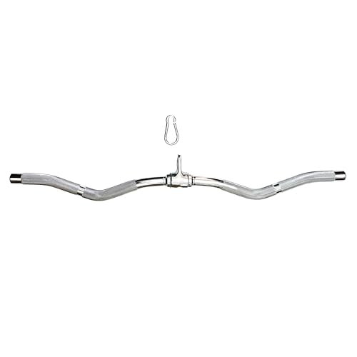 Cable Machine Attachment Curl Pulldown Barbell Revolving Bar L230