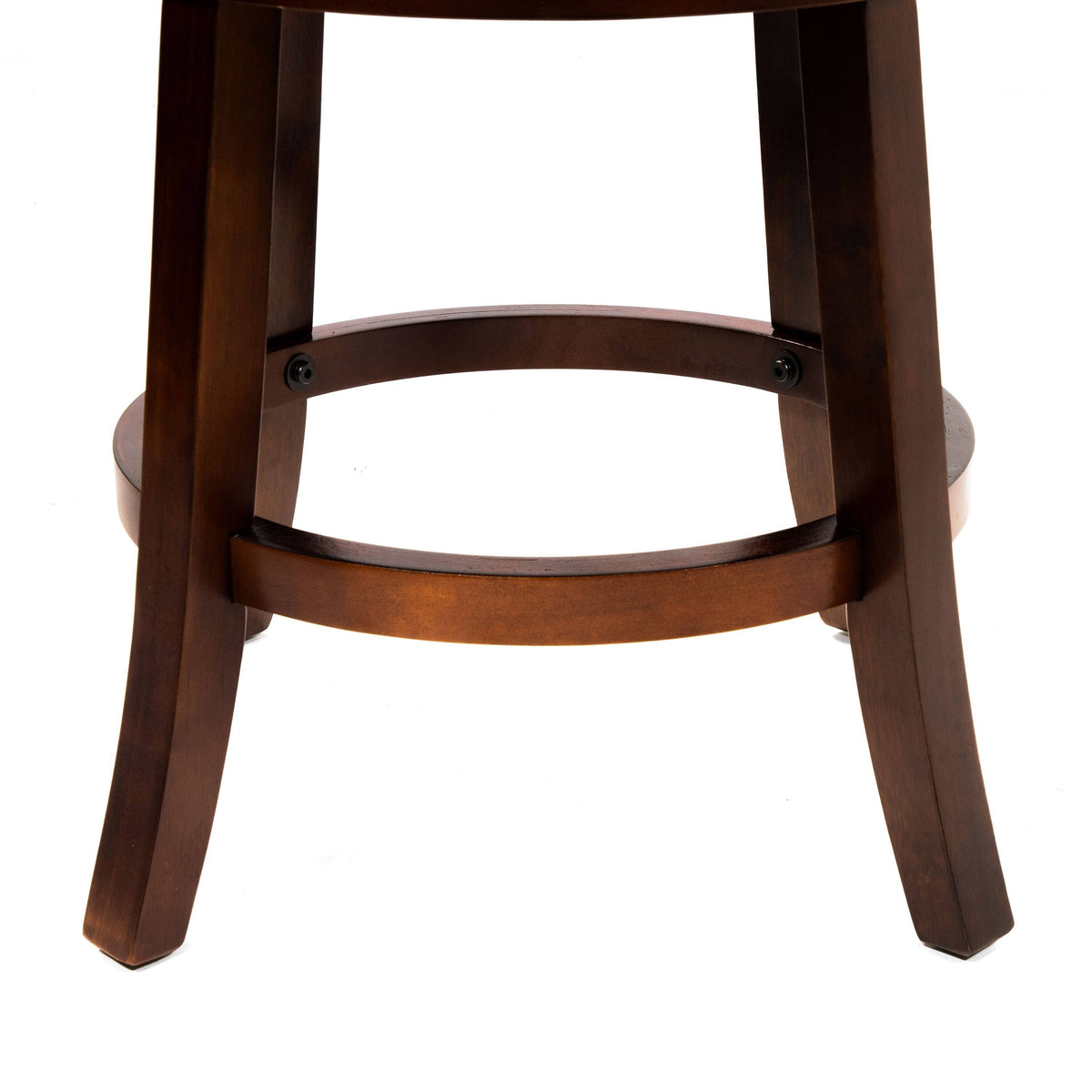 Grey Nailhead Swivel Barstool Set of 2 P13714
