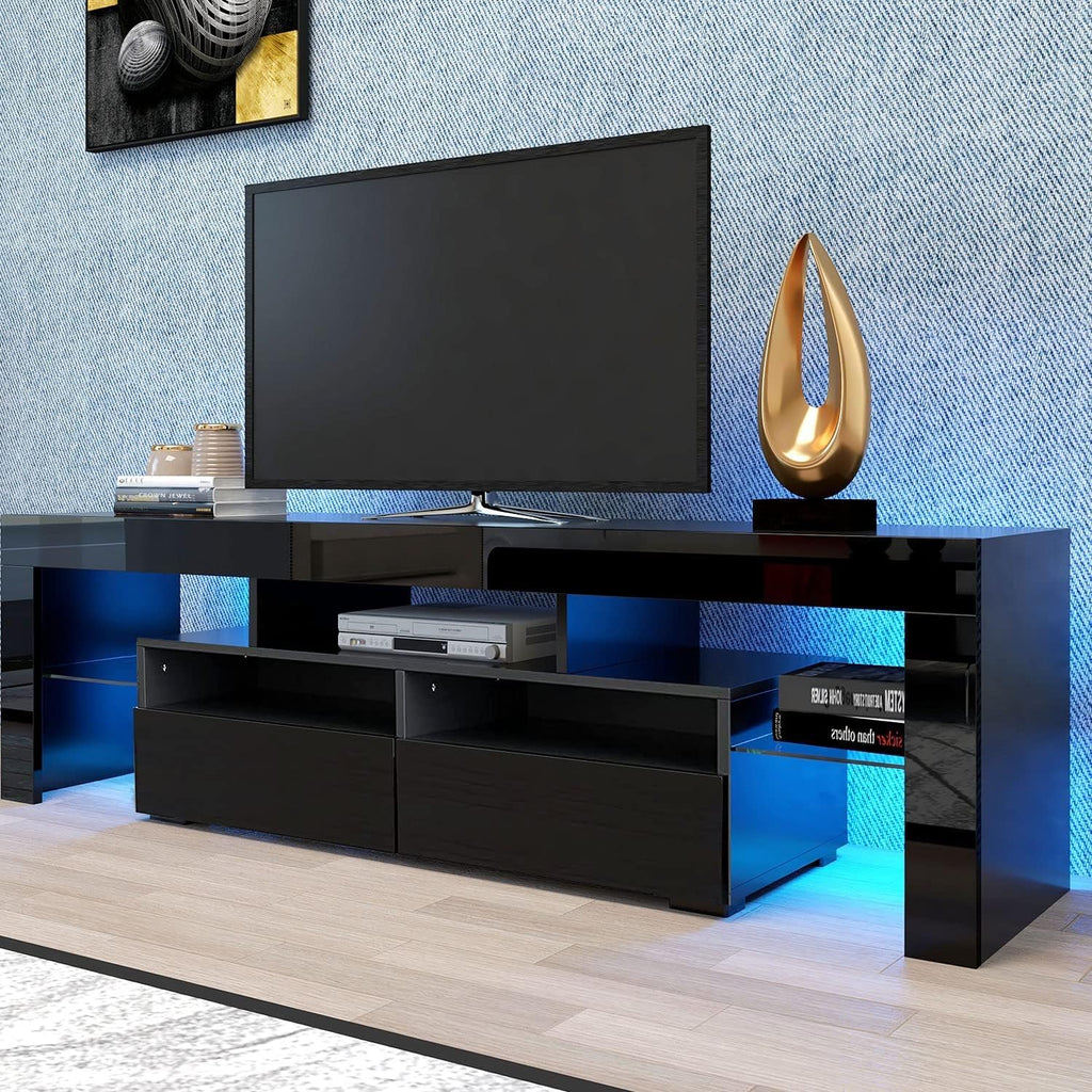 High Glossy TV Stand with LED Light for up to 70 Inches K1103