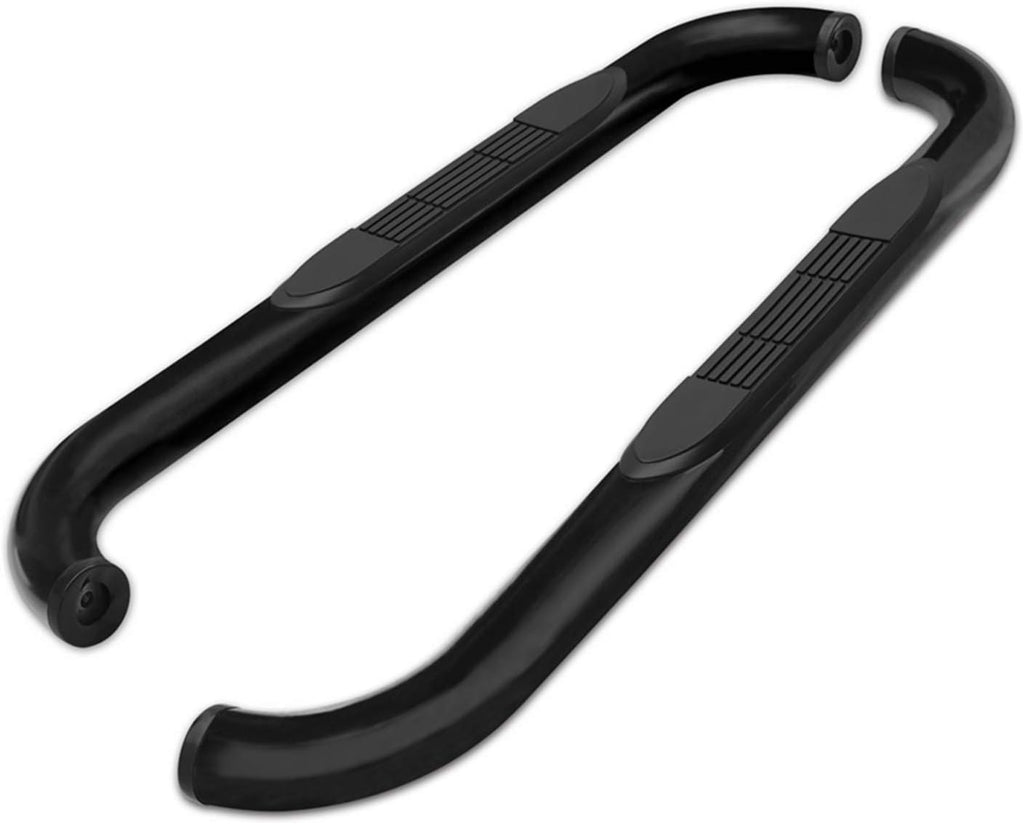 Black Side Steps Nerf Bars Running Boards (2 Pieces) D652323