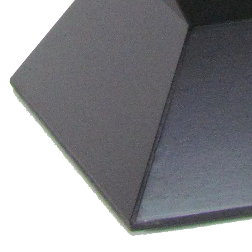 Black Faceted Pedestal with Square Top M8282