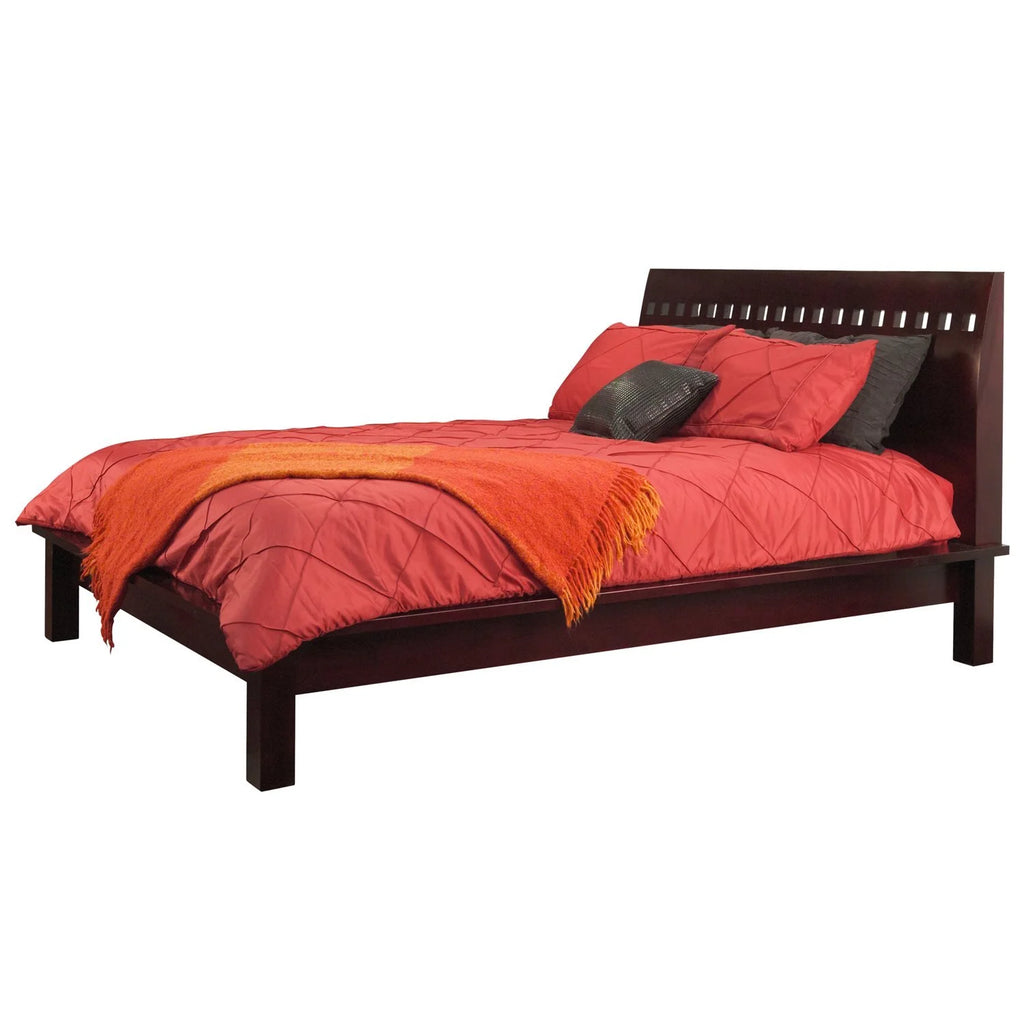 King Platform Bed in Espresso Mahogany K312