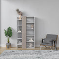 White Light Mocha Modern Bookcase P458