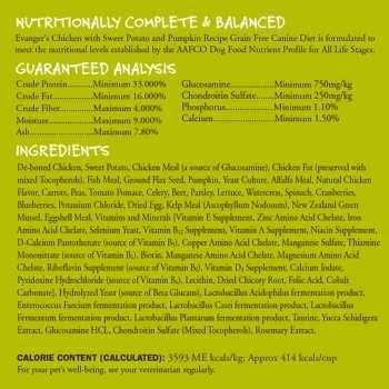 Chicken Sweet Potato & Pumpkin Grain Free Dry Dog Food Z31036