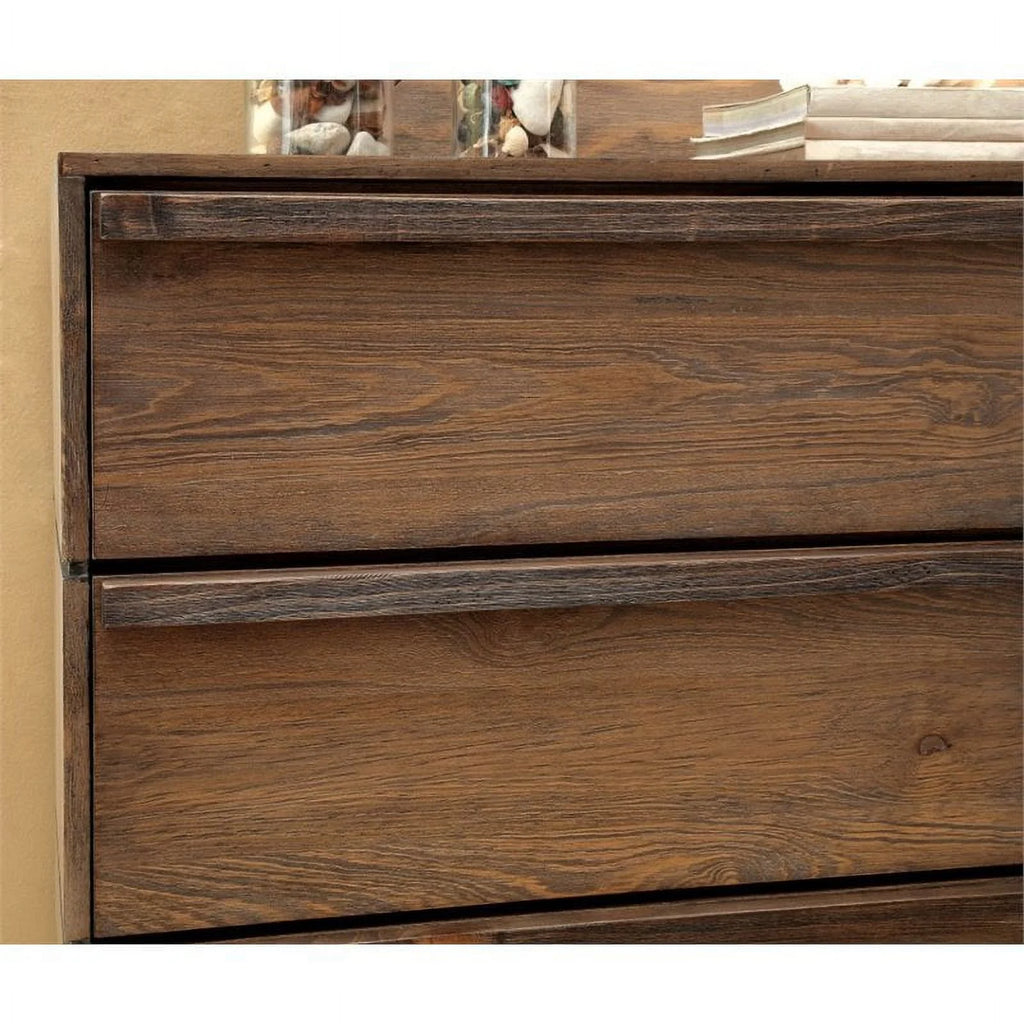 Solid Wood 2-Piece Dresser and Mirror Q304