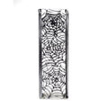 12 in. Spiderweb Art Decorated Square Glass Vase R919594
