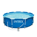 10ft x 30in Metal Frame Above Ground Swimming Pool Set with Filter Pump P130595