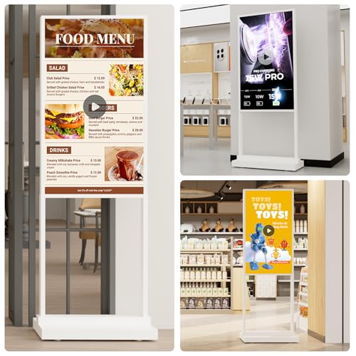 32 inch Digital Signage Kiosk LCD Advertising Display White 2+32GB 2K 700nits Android OS J39733