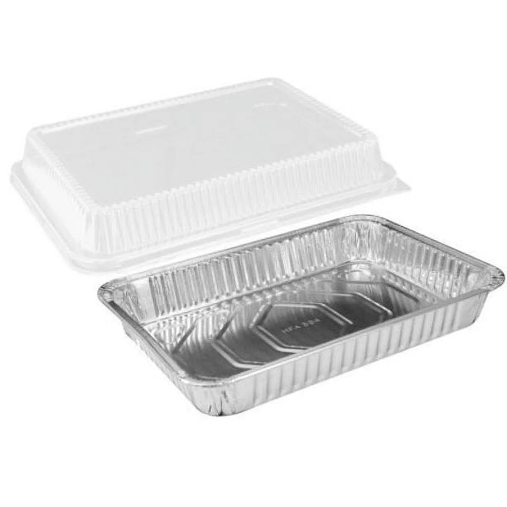 9x13 Aluminum Disposable Pans with Dome Lids Set of 40 P292