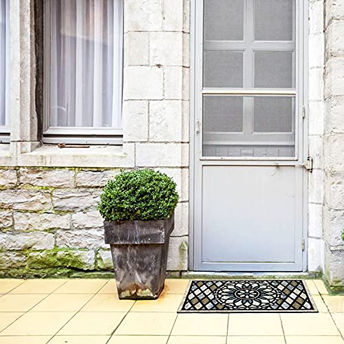 17x 30 Inch Non Slip Rubber Back Door Mat I11127