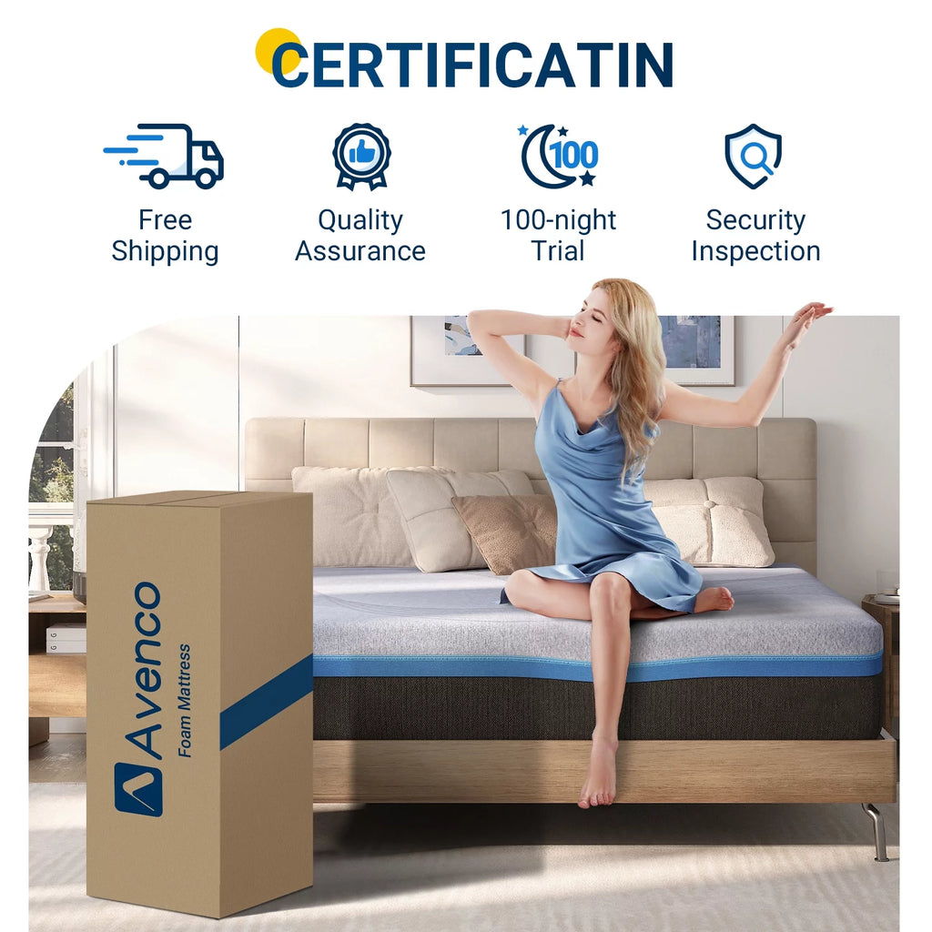 Twin Size 10'' Gel Memory Foam Mattress E801539