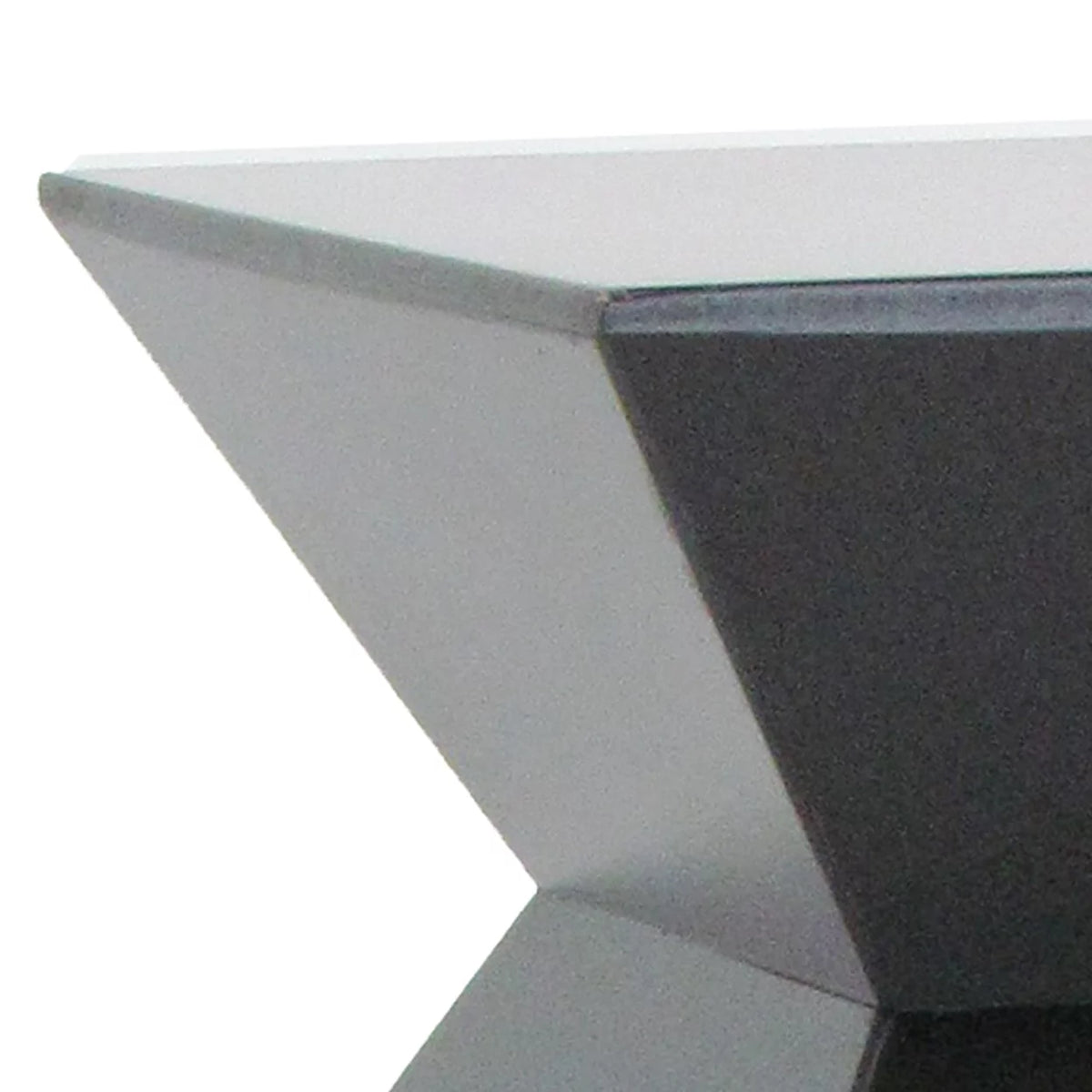 Black Faceted Pedestal with Square Top M8282