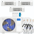 39,000 BTU 3 Zone Ceiling Cassette Ductless Air Conditioner and Heat Pump Q52895