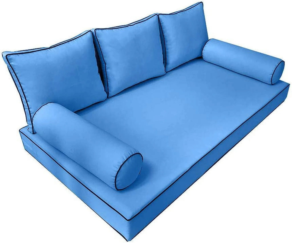 Outdoor Daybed Mattress Bolster Backrest Cushion Covers X69267