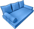 Outdoor Daybed Mattress Bolster Backrest Cushion Covers X69267