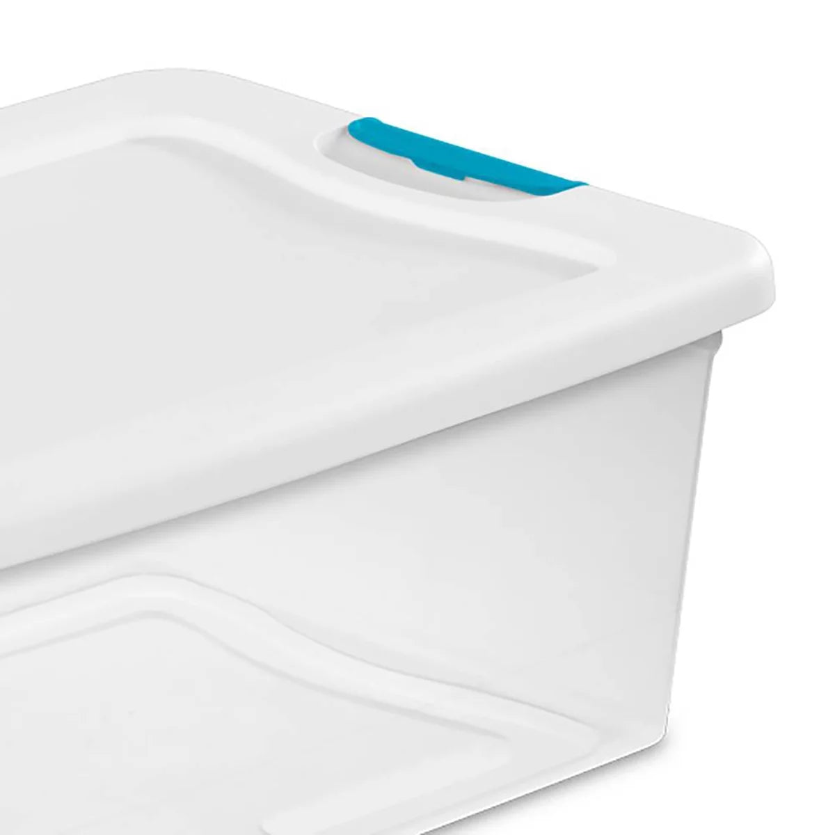 3.75 Gallon Clear Plastic Storage Tote with Lid, 12 Count O888