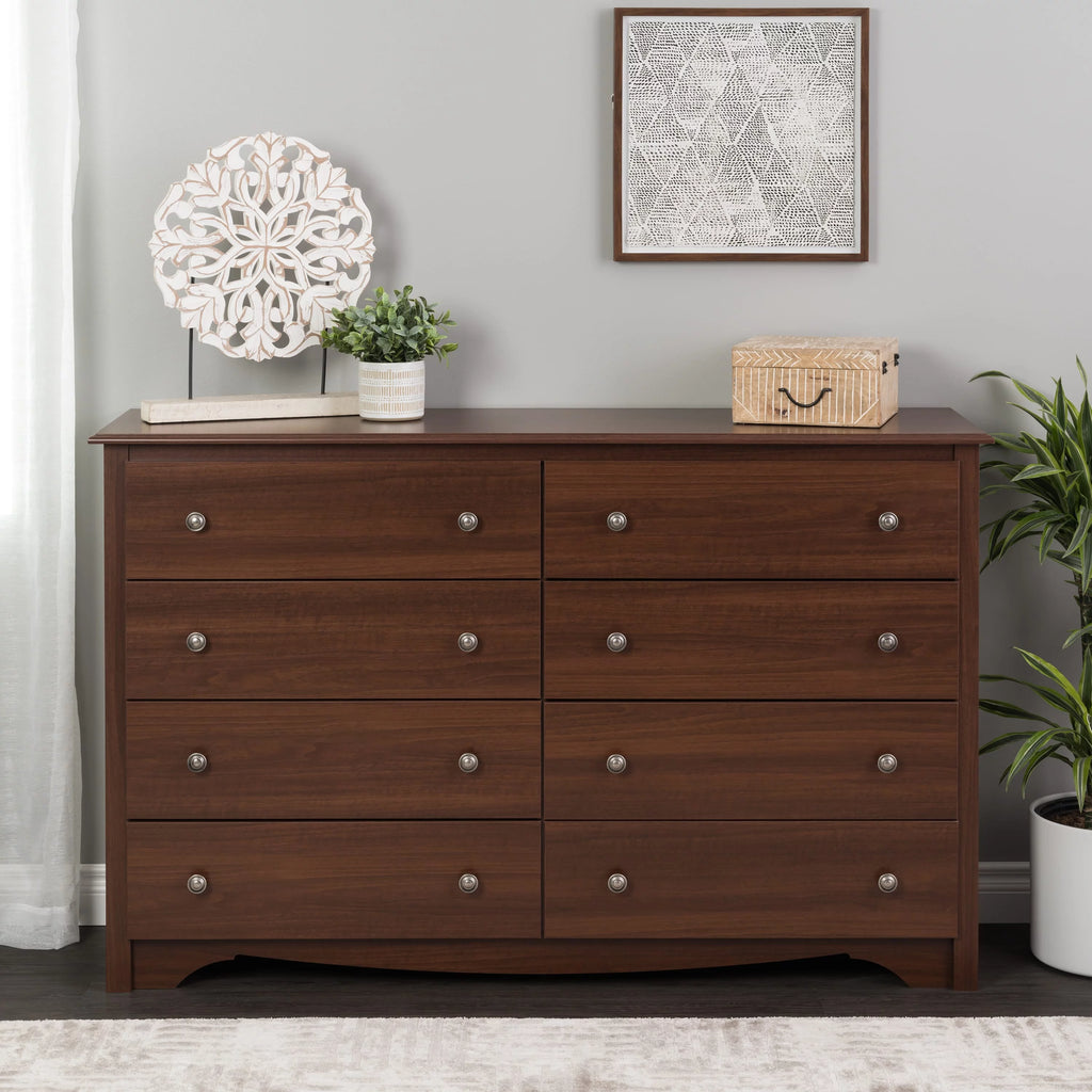 Black 8 Drawer Dresser J3138