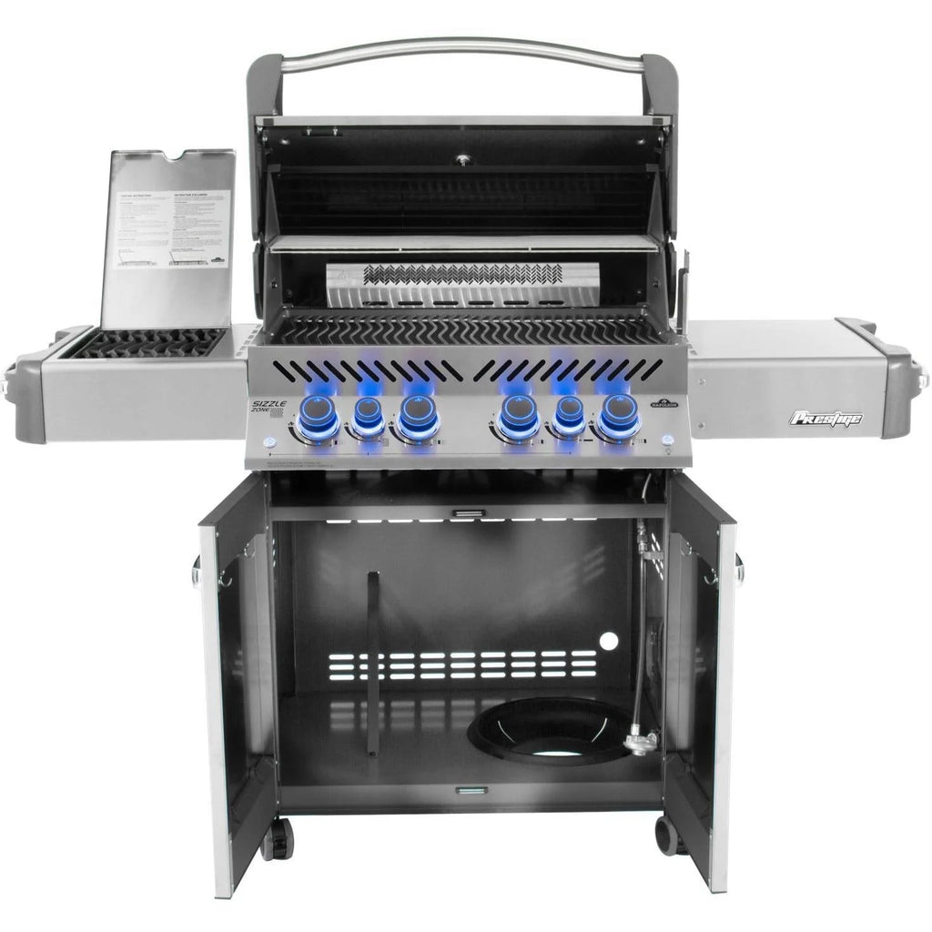 Propane Gas Grill With Infrared Rear Burner And Infrared Side Burner S308422