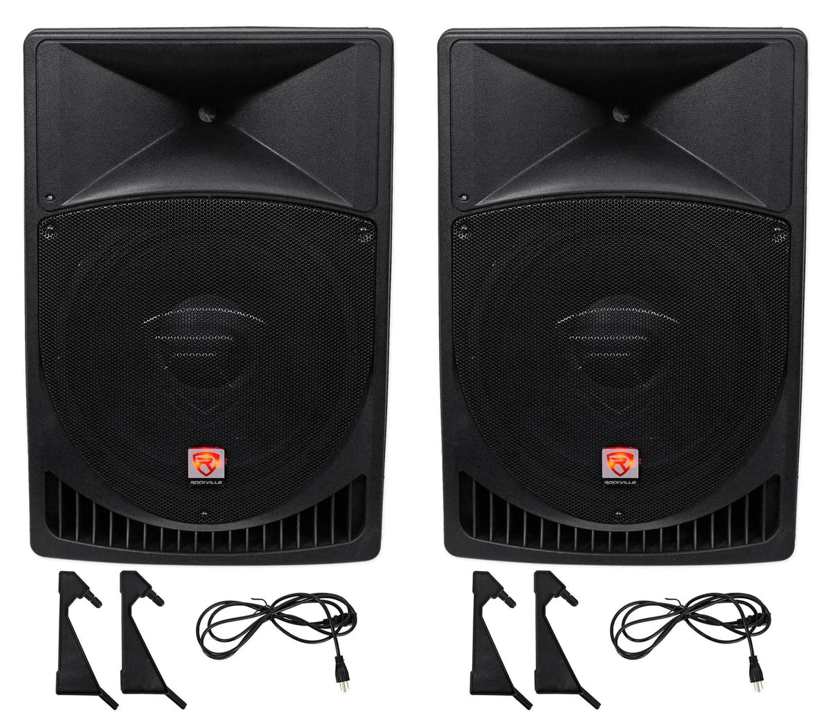 15" Powered Active 2-Way DJ PA Speakers N435