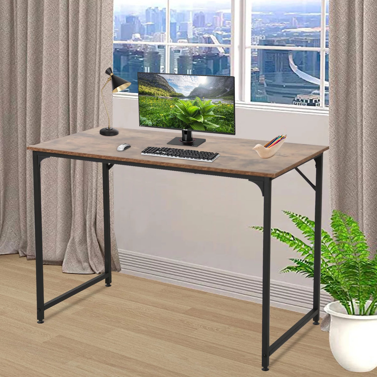 40 inches Computer Desk with Metal Frame F8433