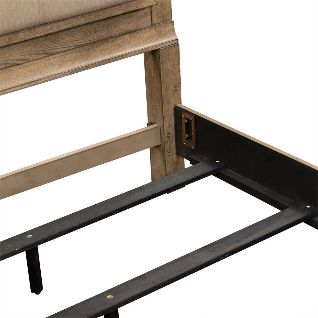 King Upholstered Wood Bed H17147