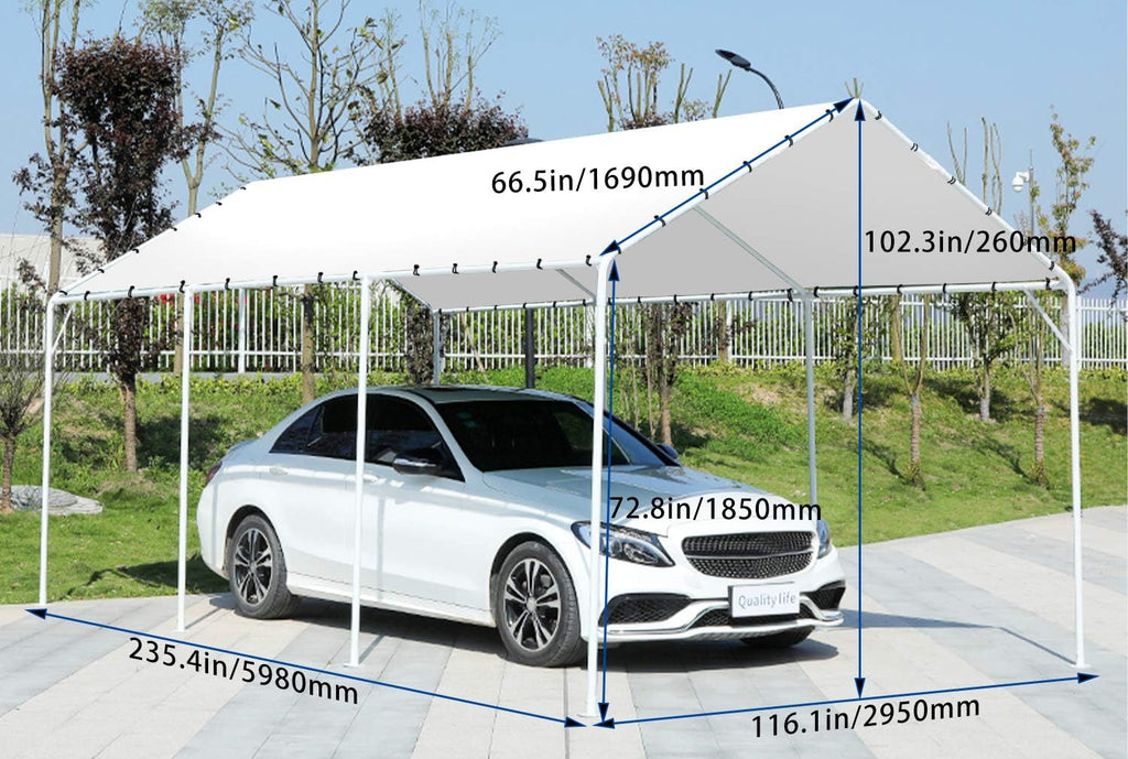 10x20 Canopy Tent Metal Carport R110