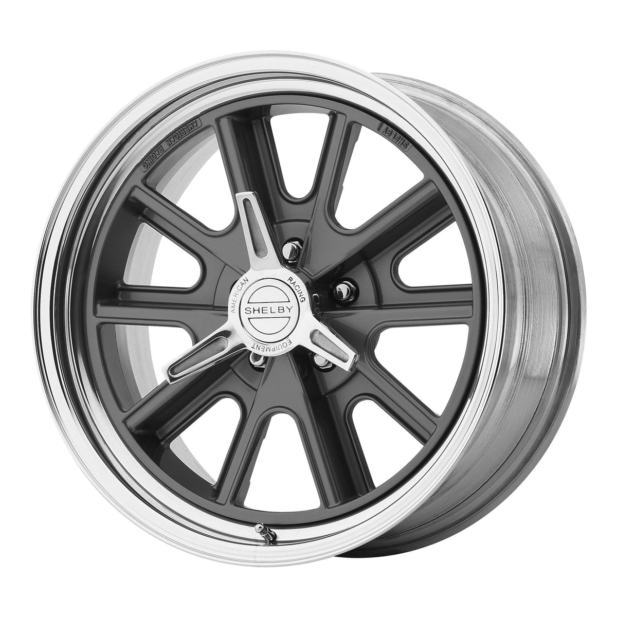 17x9.5 5x114.30 Mag Gray Polished Wheels Y58099