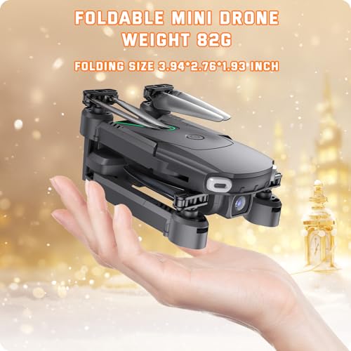 Mini Drone with Camera 1080P HD FPV RC Black Y90204
