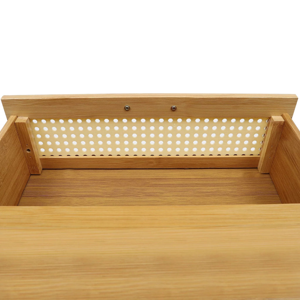 Bamboo Nightstand with Drawer J6354