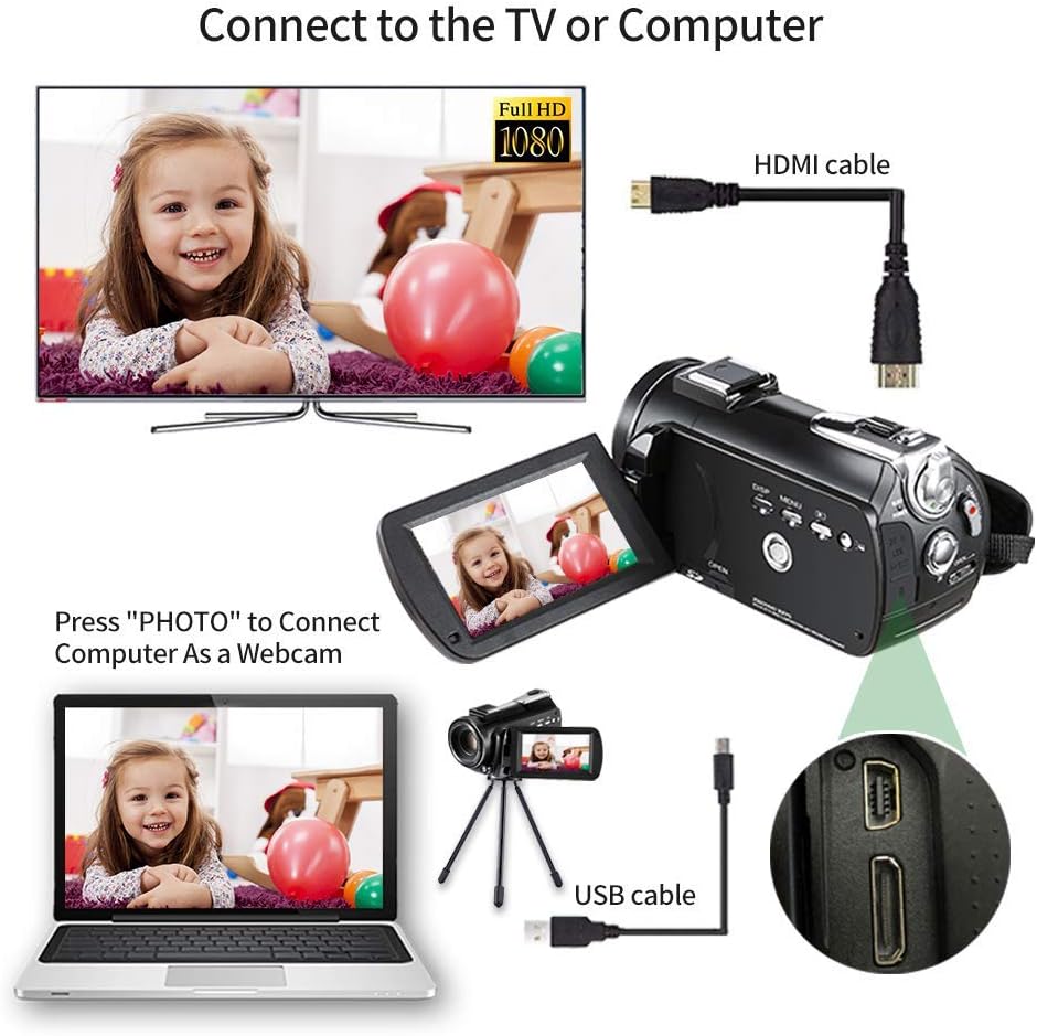 4K Video Camera Camcorder with 12x Optical Zoom Z7098