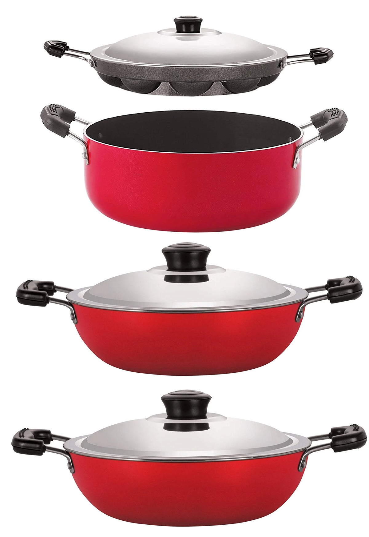 Aluminium Non Stick Cookware Set Of 4Pcs C216