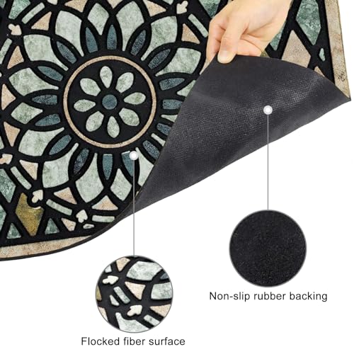 17x 30 Inch Non Slip Rubber Back Door Mat I11127
