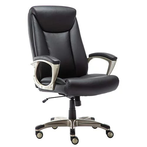 Black Bonded Leather Big & Tall Executive Office Chair C93134