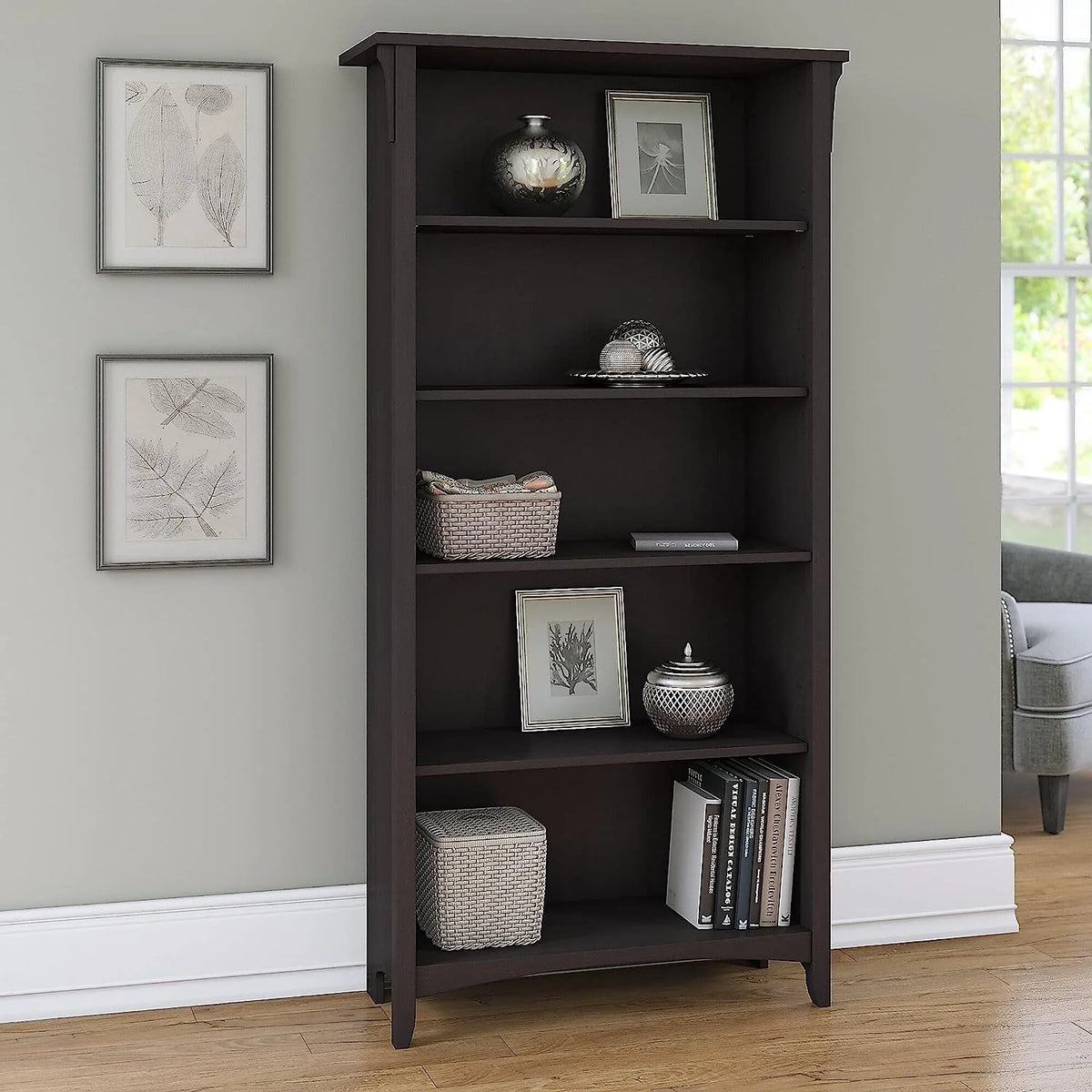 5 Shelf Bookcase A560