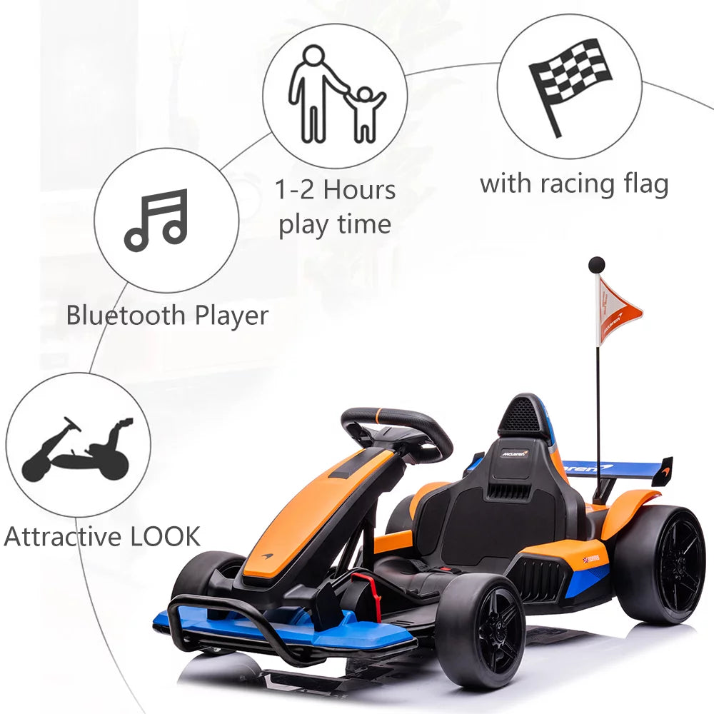 24 V Powered Ride-On with Bluetooth and LED Lights U975