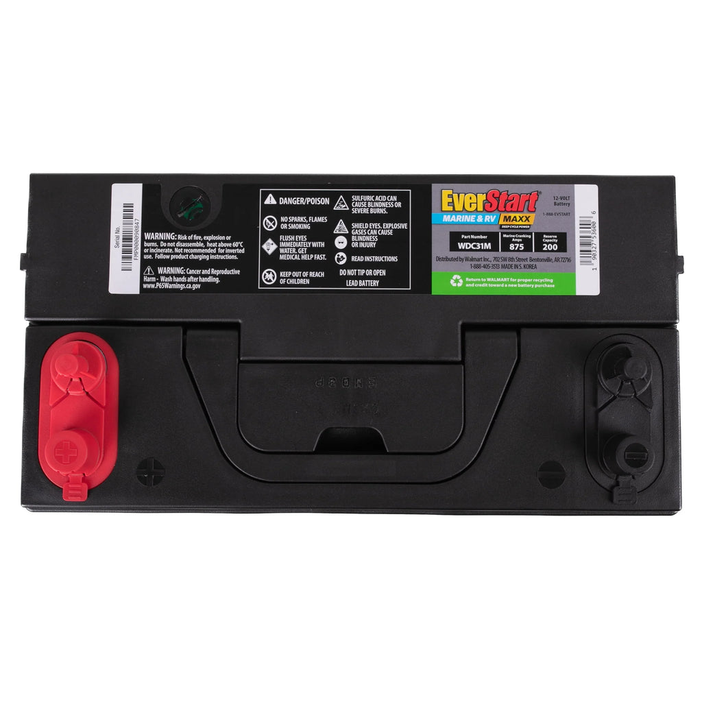 Lead Acid Marine & RV Deep Cycle Battery Group Size 29DC 12 Volt 845 MCA Q123