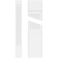 Fluted PVC Pilaster with Capital and Base (Pair) M2251