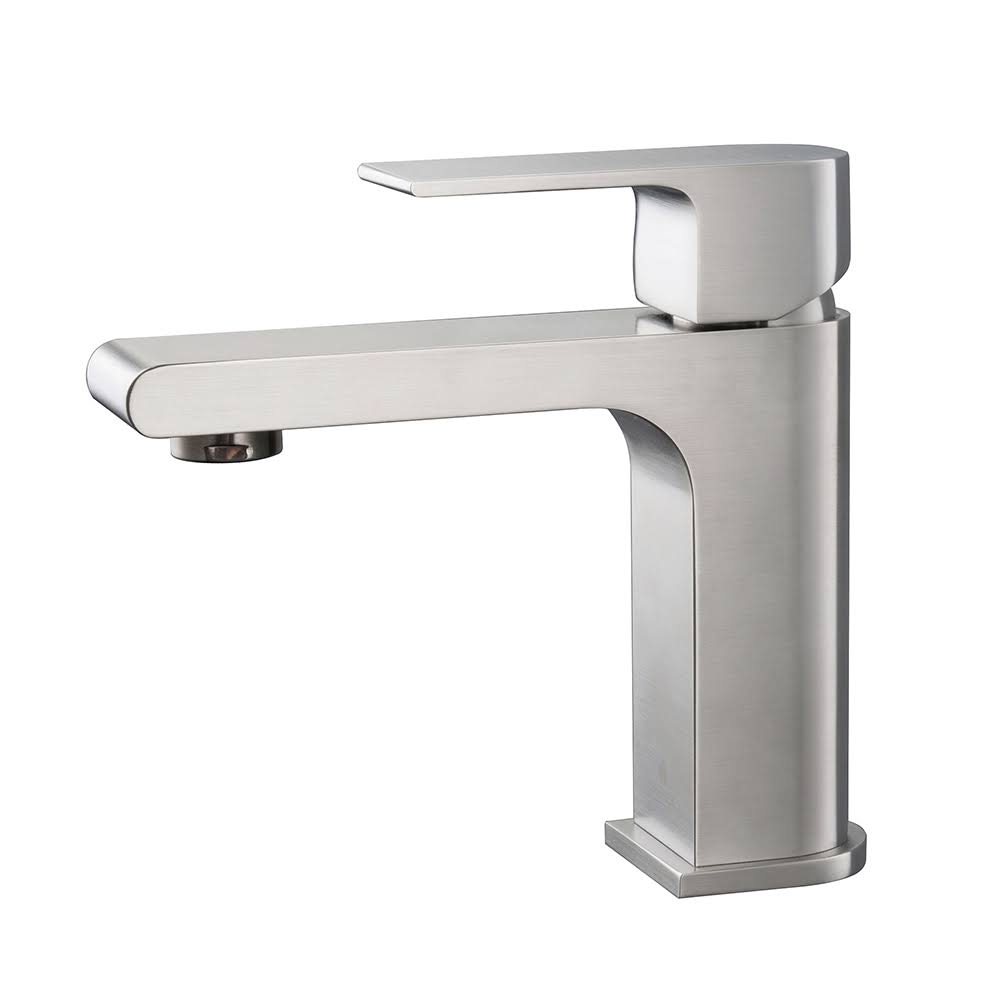 Brushed Nickel Single Hole Mount Bathroom Vanity Faucet X889065